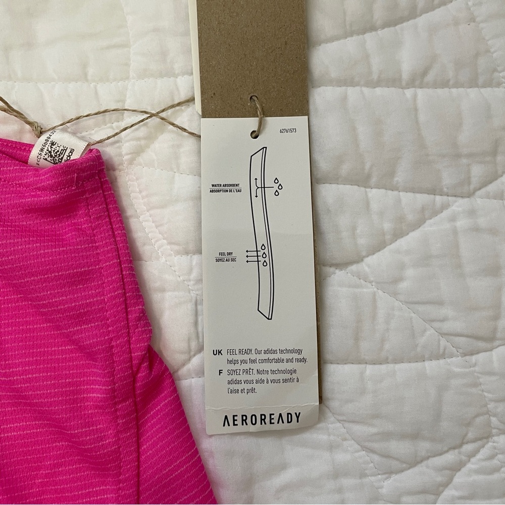 Adidas BOS logo tank top size medium in screaming pink/wild - Picture 2 of 9